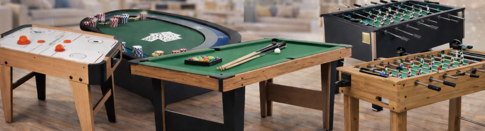 Game room with multiple game tables