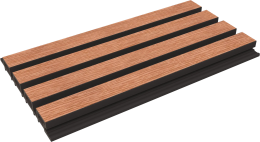 חיפוי קיר חוץ WPC טיק עם שחור